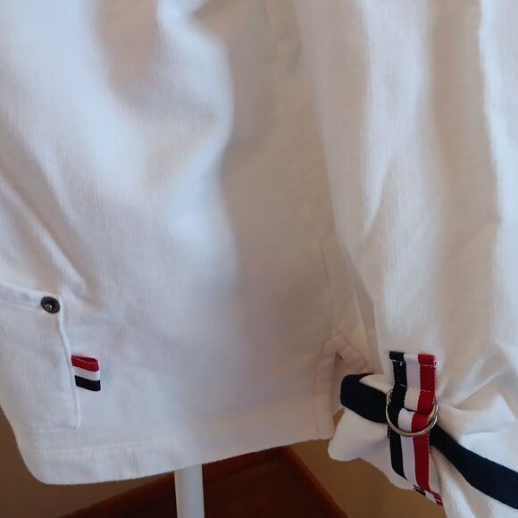 Norton Studio White Nautical Hooded  Sweatshirt - Picture 5 of 11